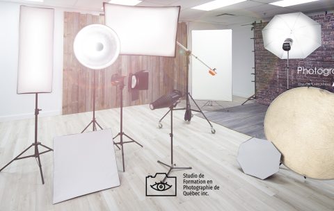 Atelier studio 1 du Studio de Formation en photographie de Québec