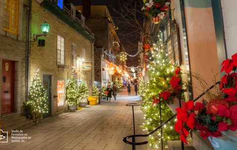 L'excursion de Nuit spécial Noël dans le vieux Québec - Studio Formation photo