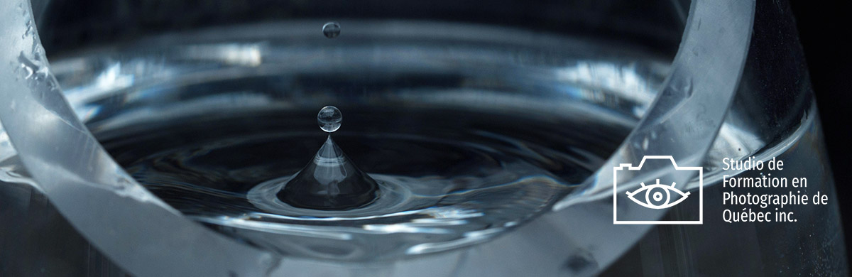 Le défi photo de la goutte d'eau - Studio de Formation en photo